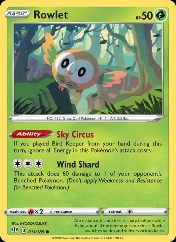 Rowlet #11 — Darkness Ablaze