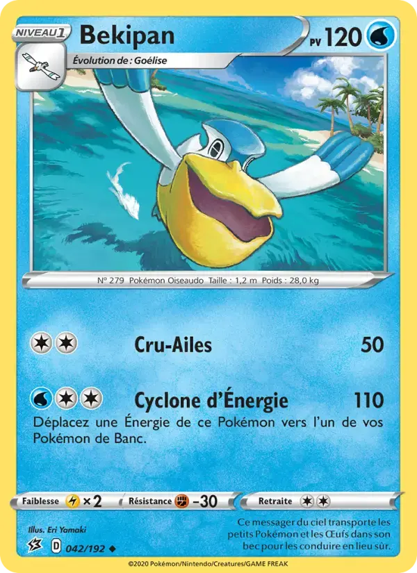 Carte Pokémon Bekipan #42 — Clash des Rebelles