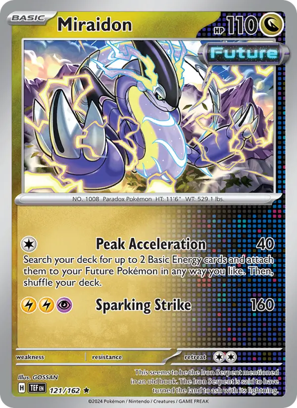 Carte Pokémon Miraidon #121 — Forces Temporelles