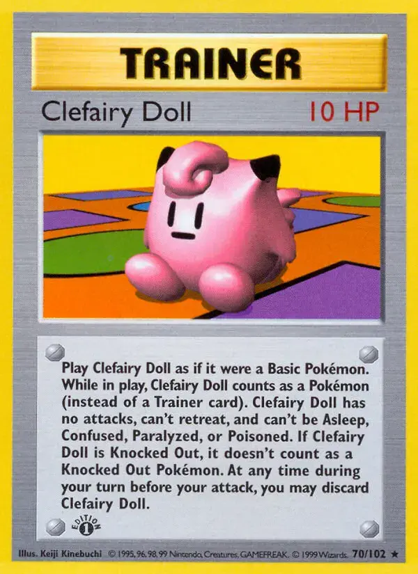 Clefairy Doll #70 — Base Set