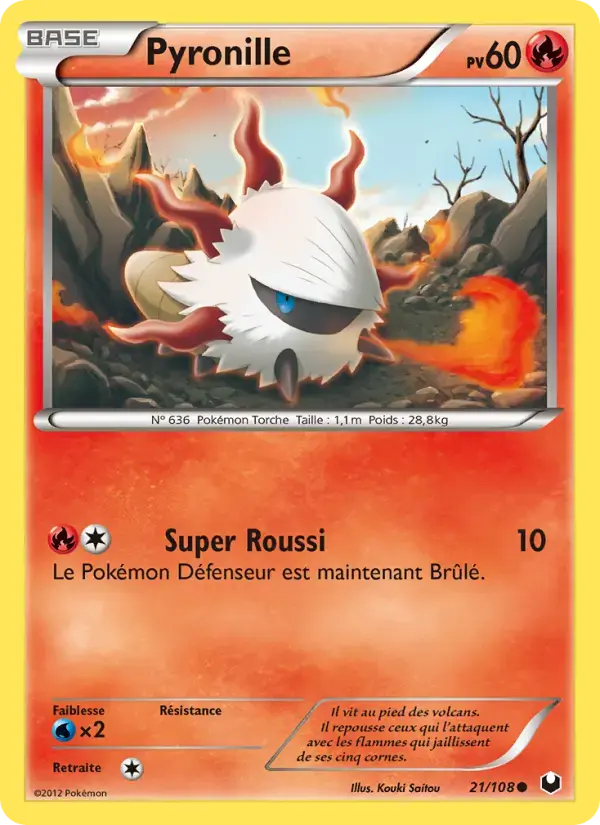 Carte Pokémon Pyronille #21 — Explorateurs Obscurs