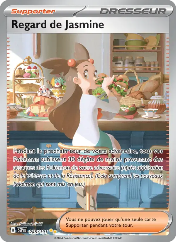 Carte Pokémon Regard de Jasmine #245 — Étincelles Déferlantes