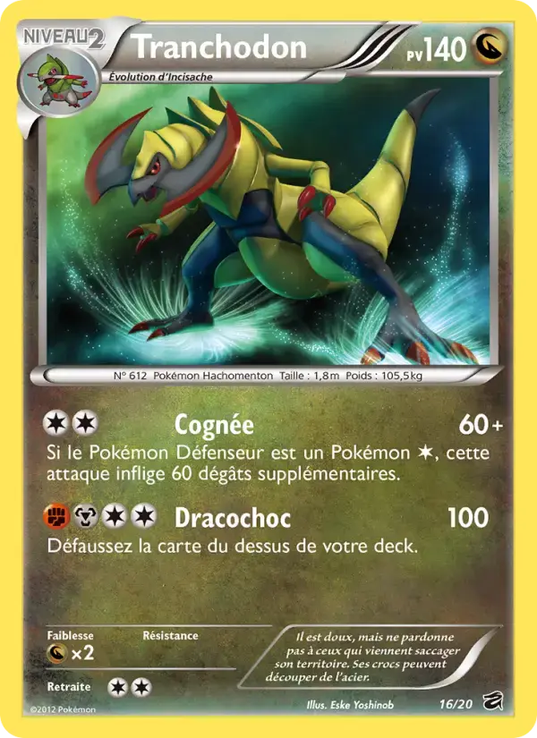 Carte Pokémon Tranchodon #16 — Coffre des Dragons