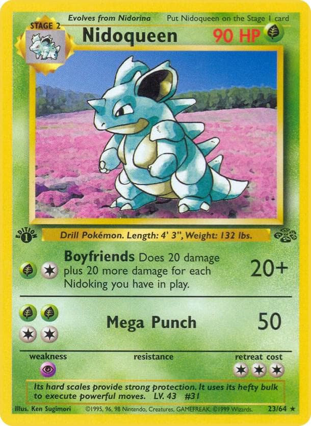 Carte Pokémon Nidoqueen #23 — Jungle