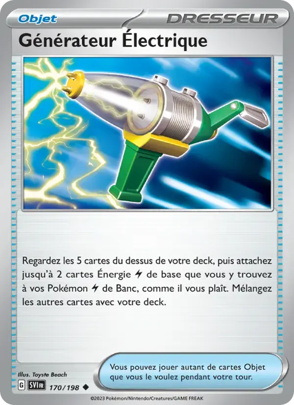 Carte Pokémon Générateur Électrique #170 — Écarlate et Violet