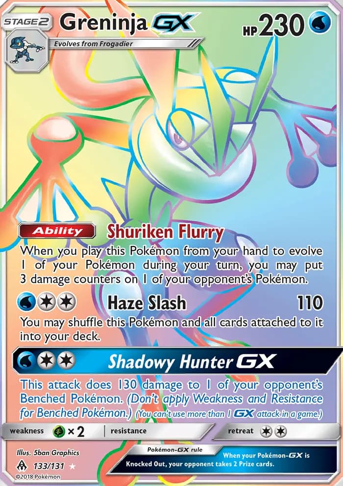 Greninja GX #133 — Forbidden Light
