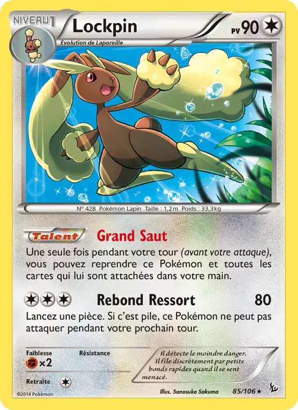 Carte Pokémon Lockpin #85 — Étincelles