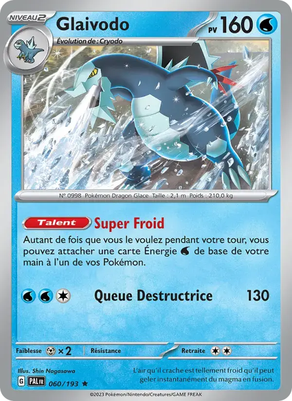 Carte Pokémon Glaivodo #060 — Évolutions à Paldea