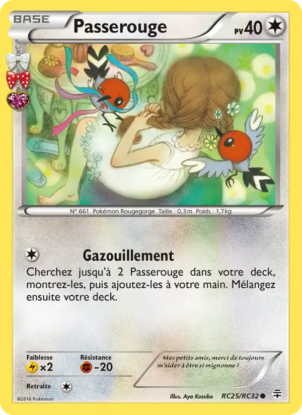 Carte Pokémon Passerouge #RC25 — Générations