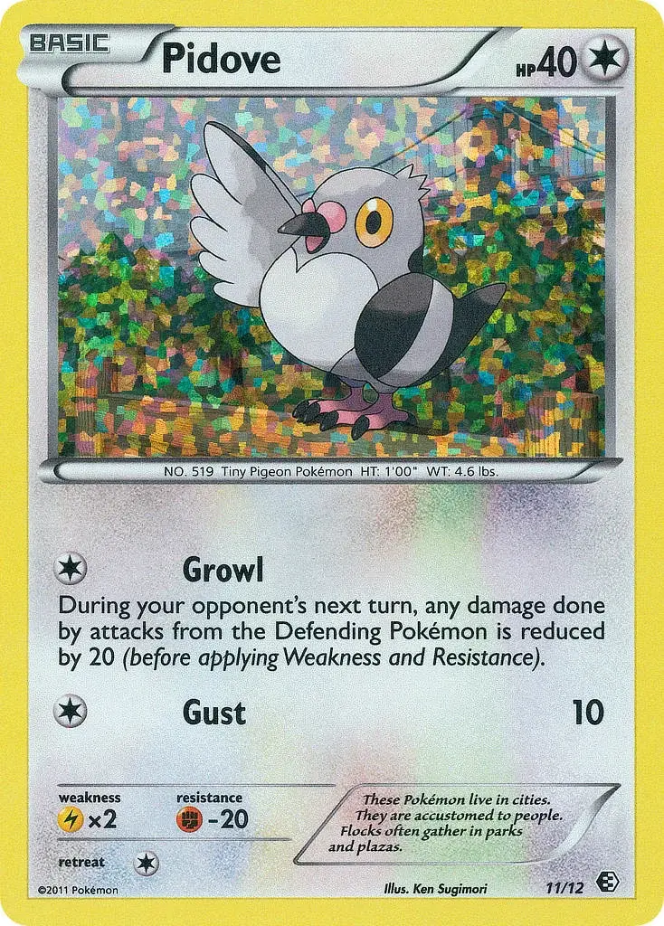 Carte Pokémon Poichigeon #11 — 2011 Promo McDonald's
