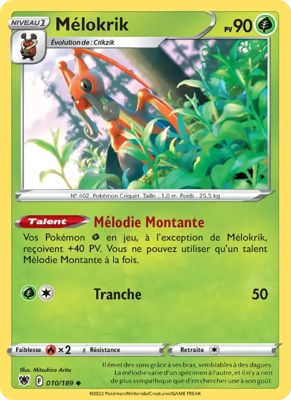 Carte Pokémon Mélokrik #010 — Astres Radieux