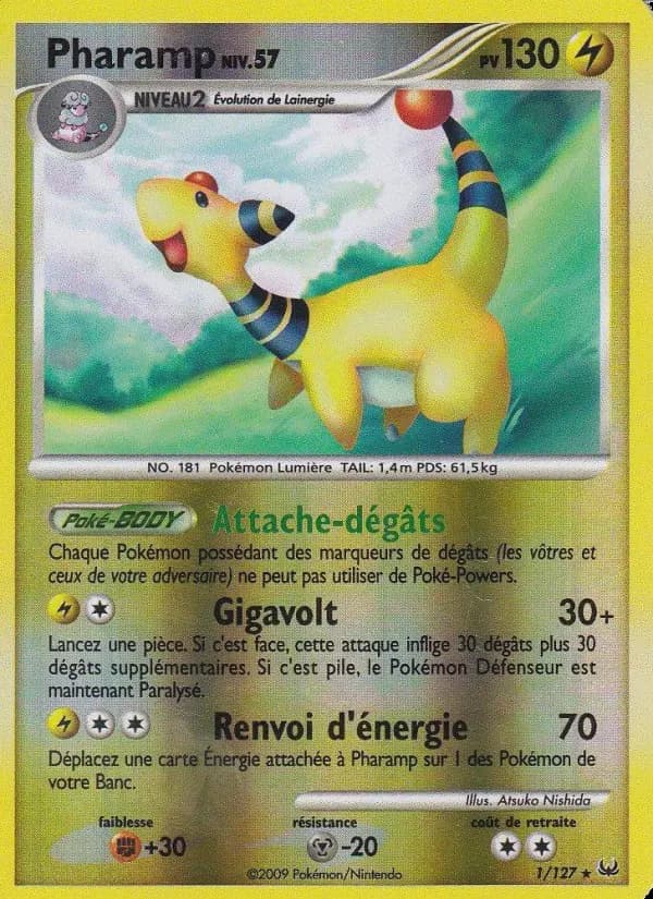 Carte Pokémon Pharamp #1 — Platine