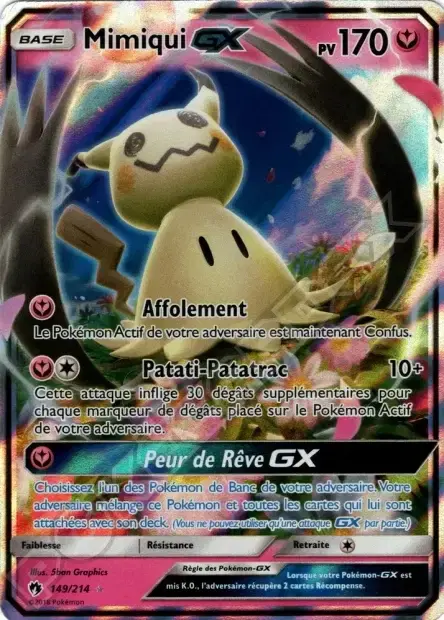 Carte Pokémon Mimiqui-GX #149/214 — Jumbo
