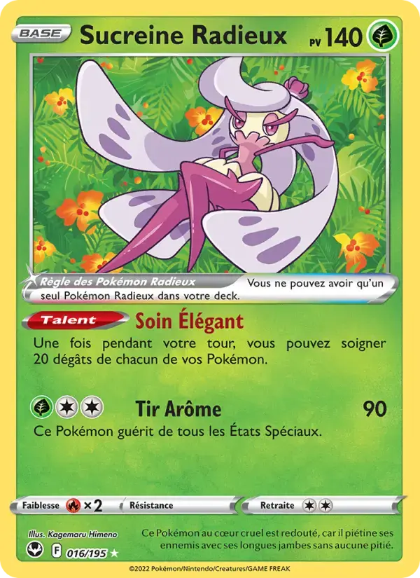 Carte Pokémon Sucreine Radieux #016 — Tempête Argentée