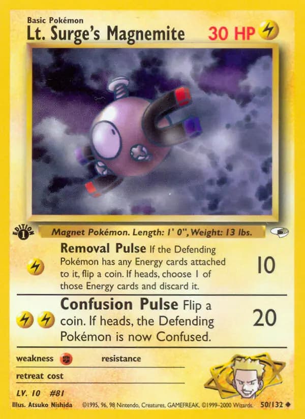 Lt. Surge's Magnemite #50 — Gym Heroes