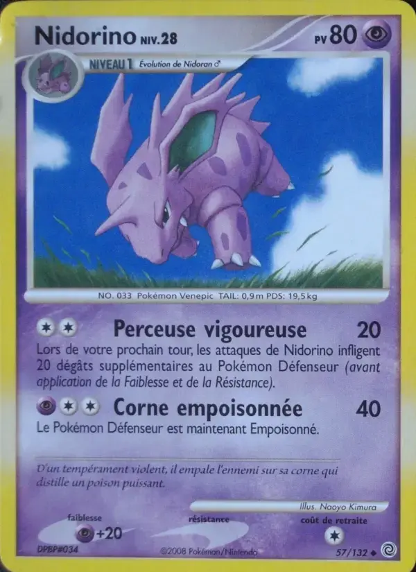 Carte Pokémon Nidorino #57 — Merveilles Secrètes