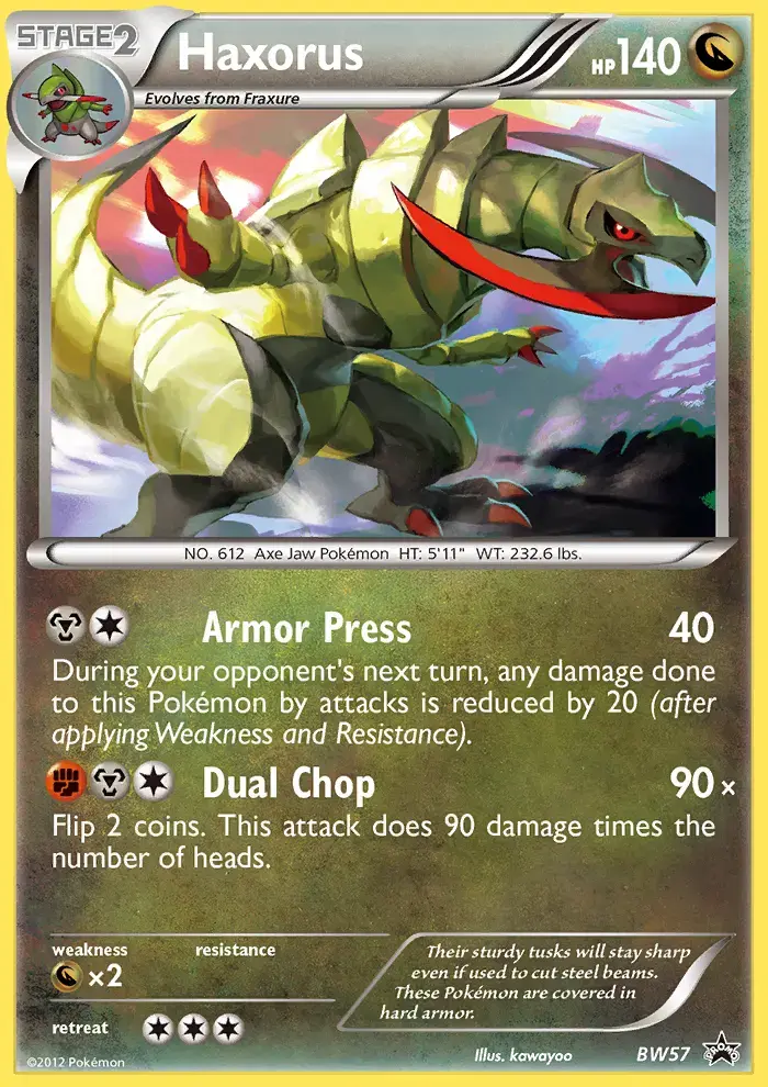 Haxorus #BW57 — Black & White Promos