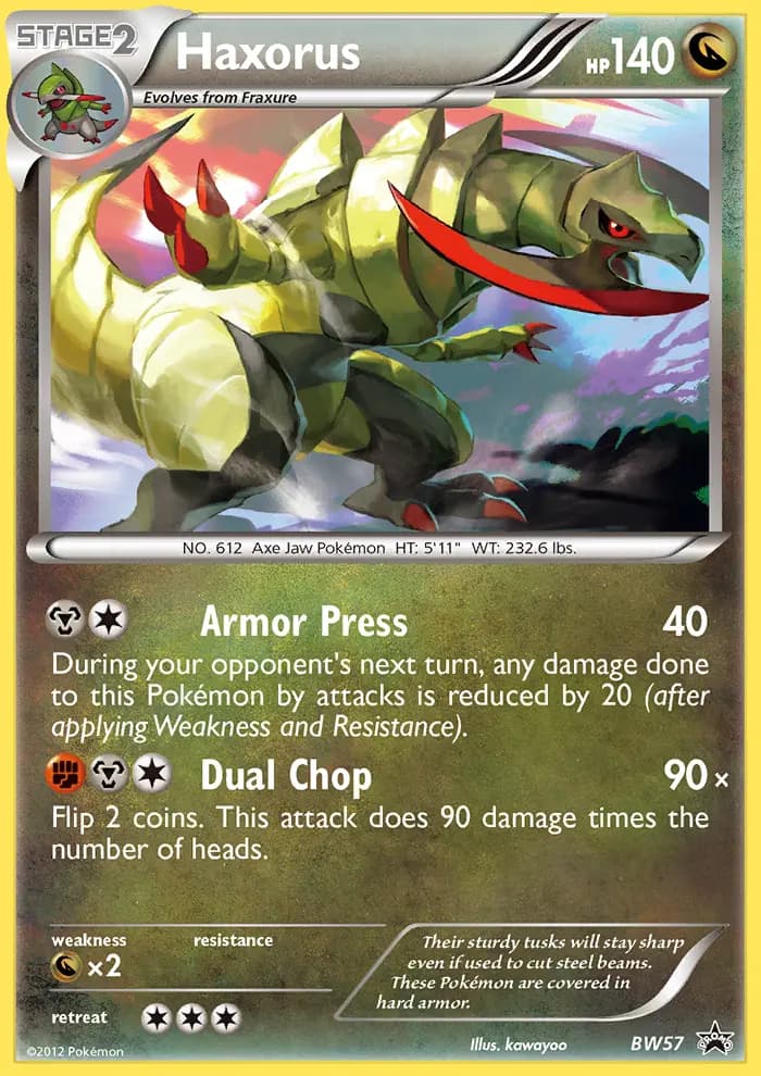 Haxorus #BW57 — Black & White Promos