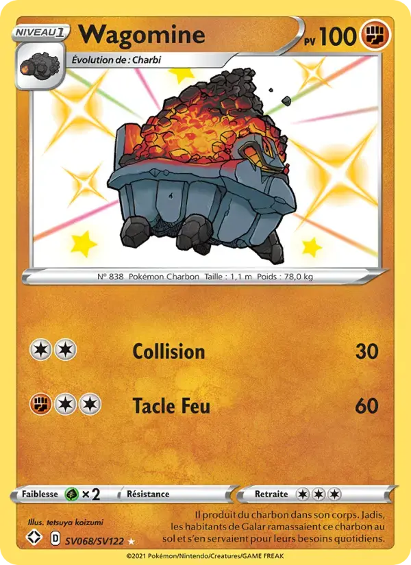 Carte Pokémon Wagomine #SV068 — Destinées Radieuses