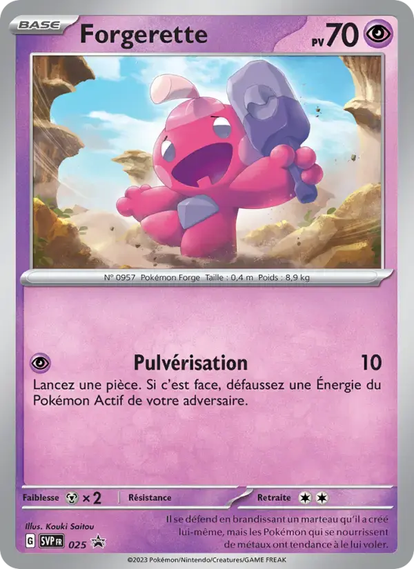 Carte Pokémon Forgerette #025 — Promos Écarlate et Violet