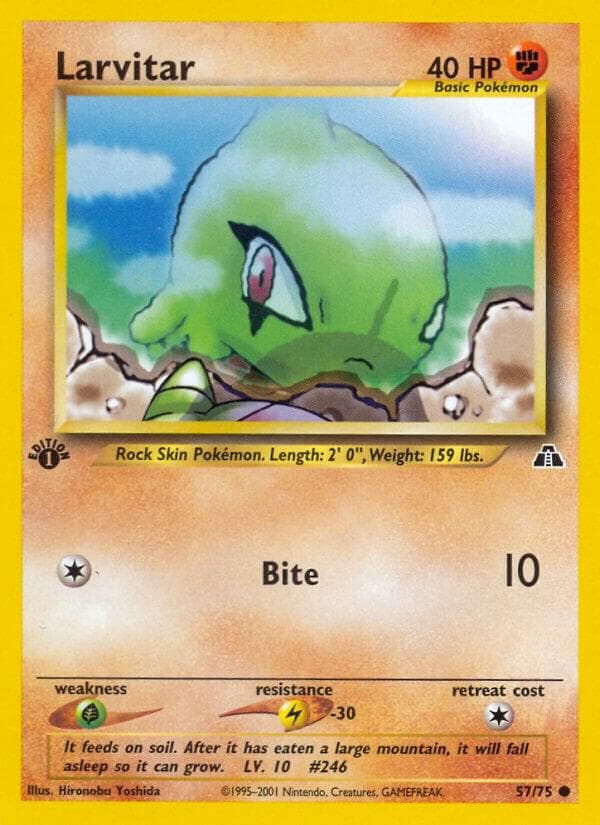Larvitar #57 — Neo Discovery