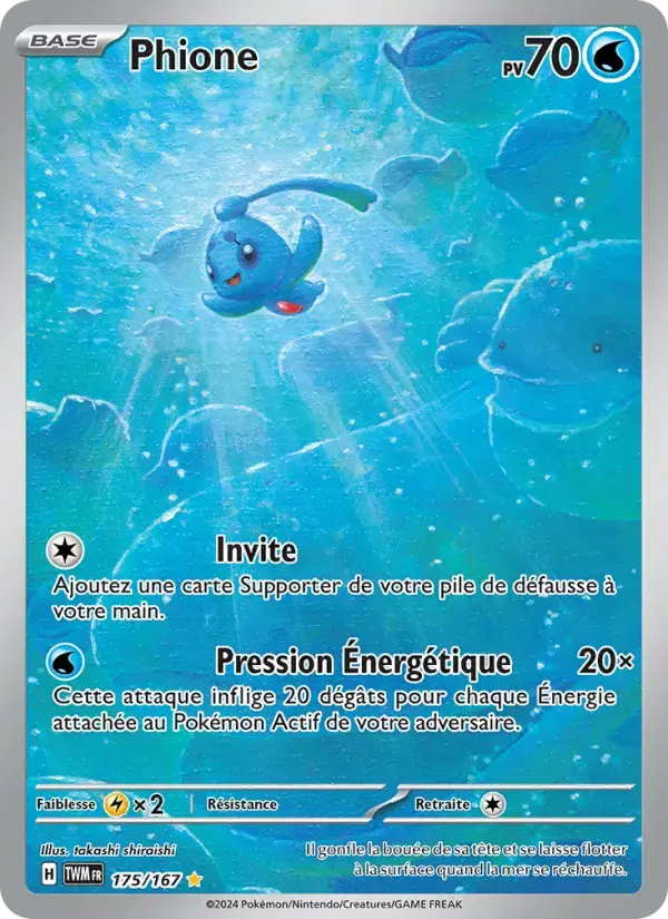Carte Pokémon Phione #175 — Mascarade Crépusculaire
