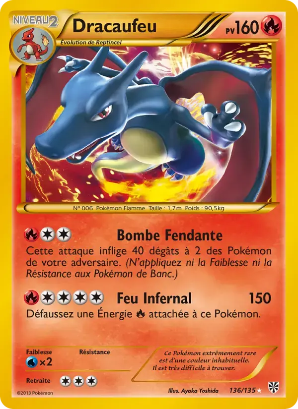 Carte Pokémon Dracaufeu #136 — Tempête Plasma