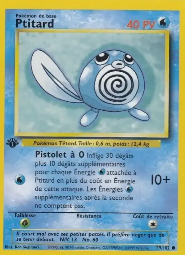 Carte Pokémon Ptitard #59 — Set de Base
