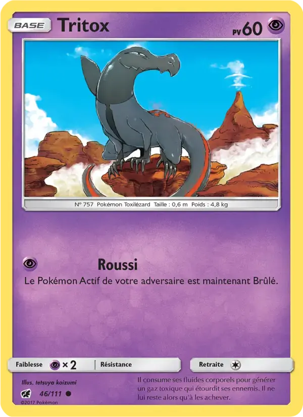 Carte Pokémon Tritox #46 — Invasion Carmin