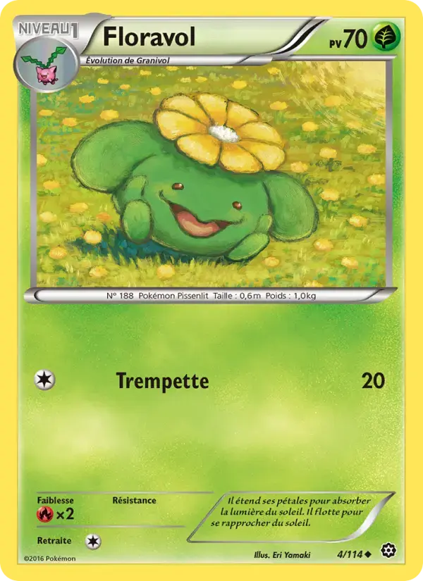 Carte Pokémon Floravol #4 — Offensive Vapeur