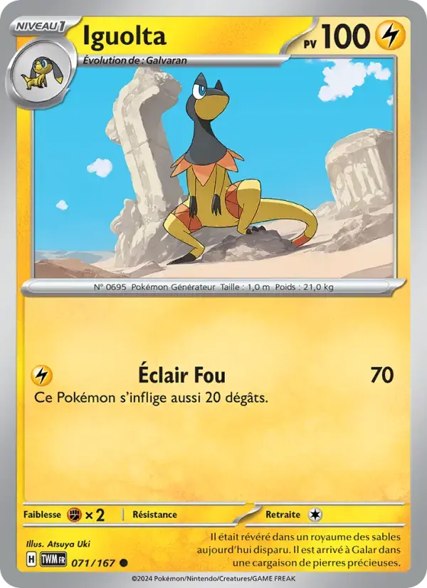 Carte Pokémon Iguolta #071 — Mascarade Crépusculaire