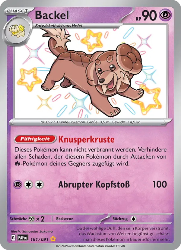 Carte Pokémon Briochien #161 — Destinées de Paldea