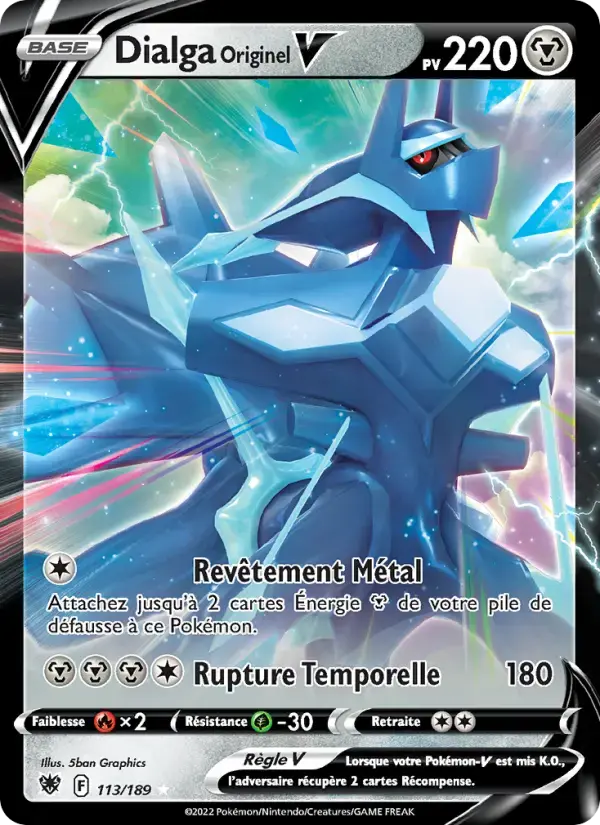 Carte Pokémon Dialga Originel V #113 — Astres Radieux