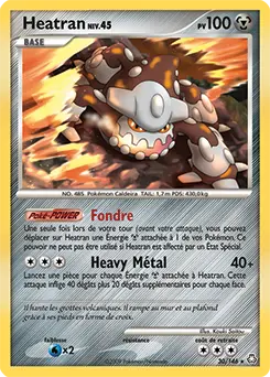 Carte Pokémon Heatran #30 — Éveil des Légendes
