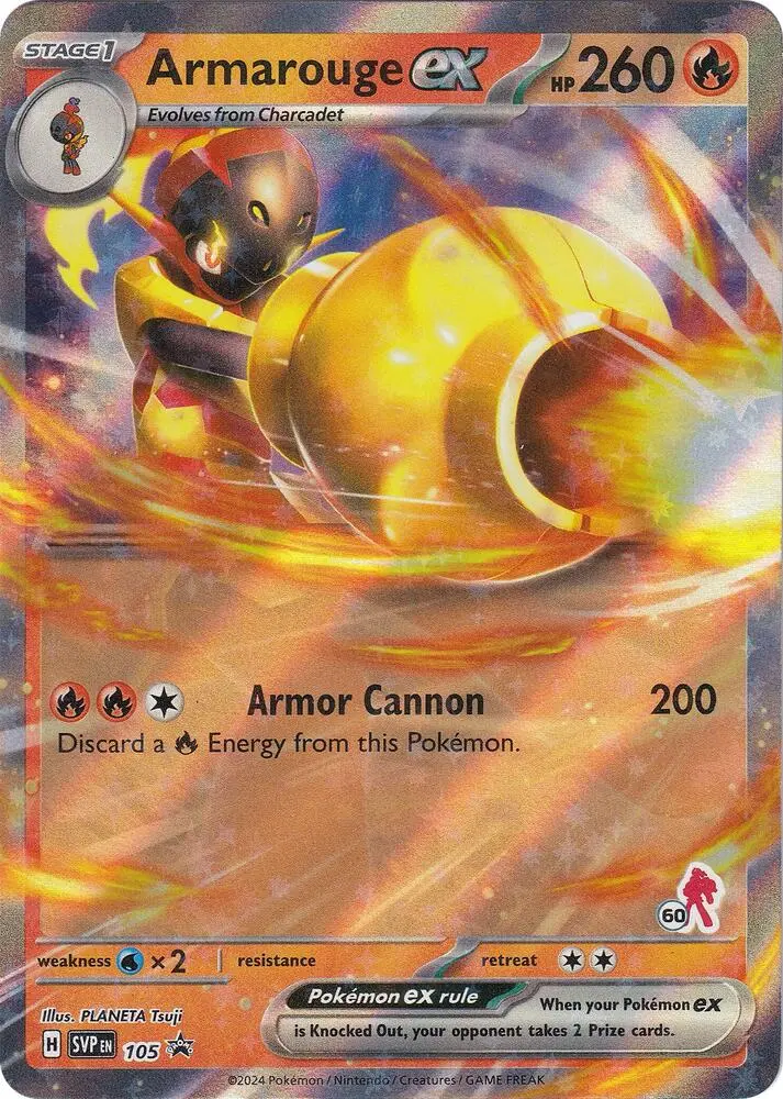Carte Pokémon Carmadura-ex #Armarouge 60 — Académie de Combat 2024