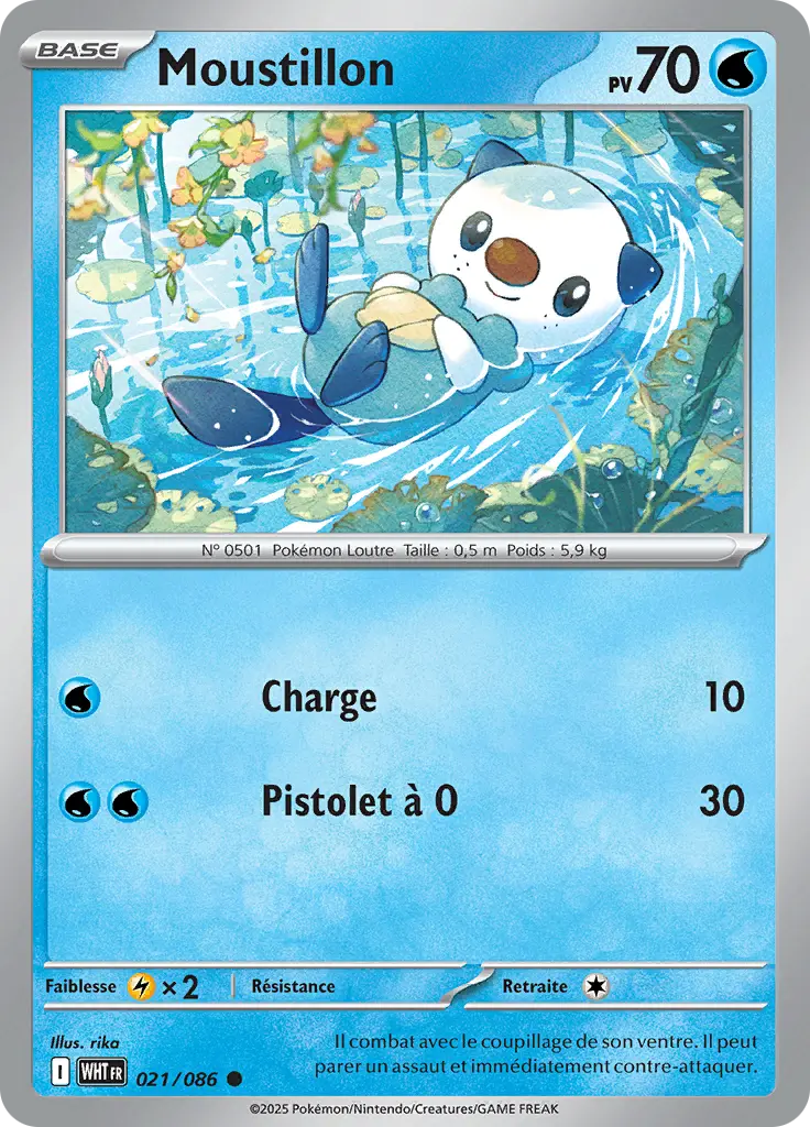 Carte Pokémon Moustillon #021 Tinsel Holo — Flamme Blanche