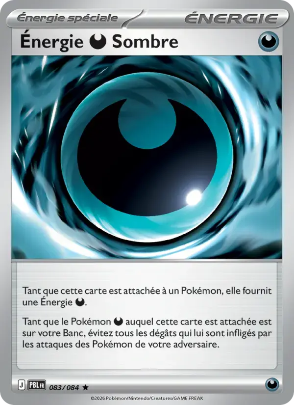 Carte Pokémon Énergie Darkness Sombre #083 — Nuit Noire