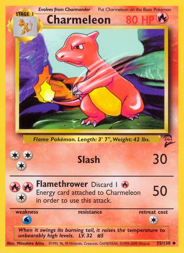 Charmeleon #35 — Base Set 2
