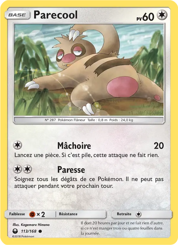 Carte Pokémon Parecool #113 — Tempête Céleste