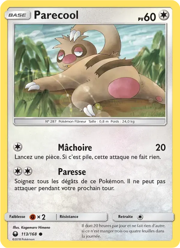 Carte Pokémon Parecool #113 — Tempête Céleste