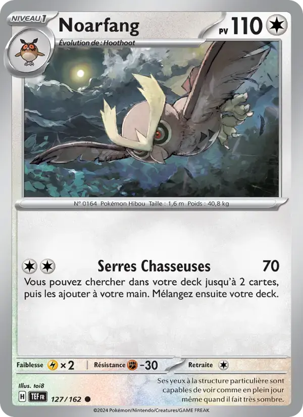 Carte Pokémon Noarfang #127 — Forces Temporelles