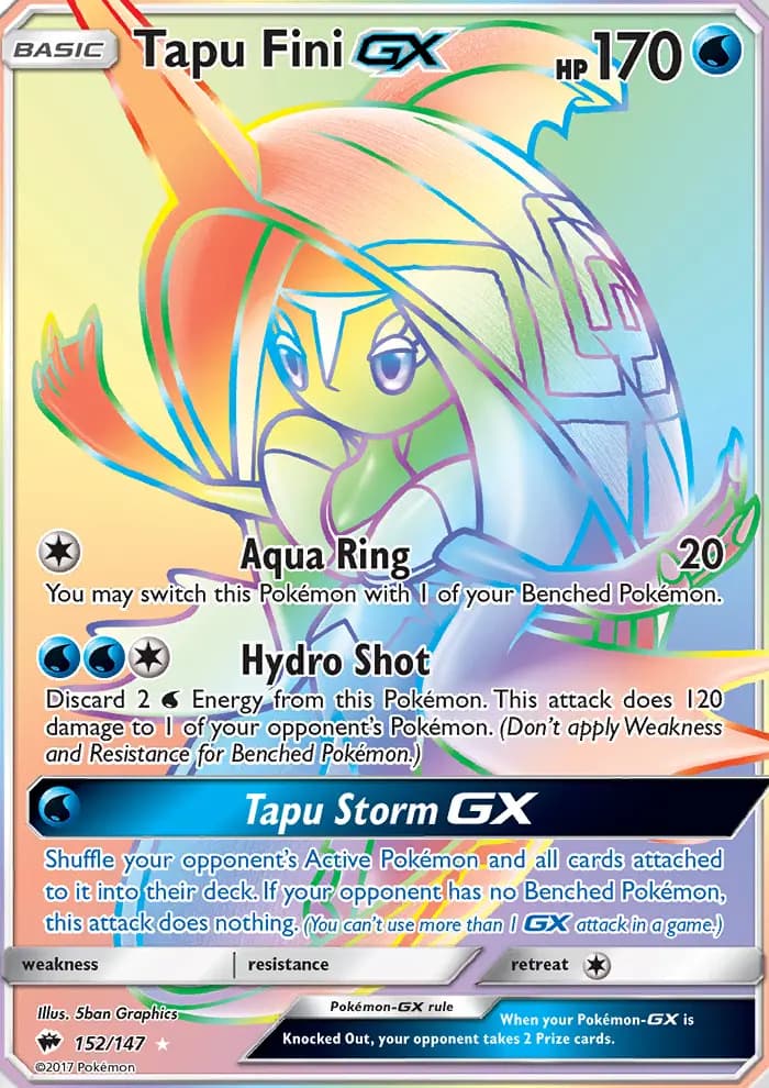 Tapu Fini GX #152 — Burning Shadows
