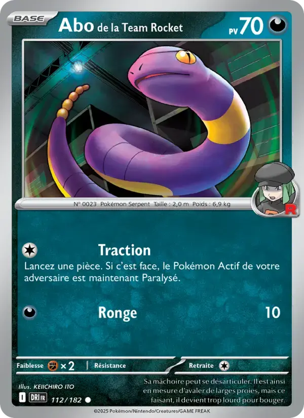 Carte Pokémon Abo de la Team Rocket #112 — Rivalités Destinées