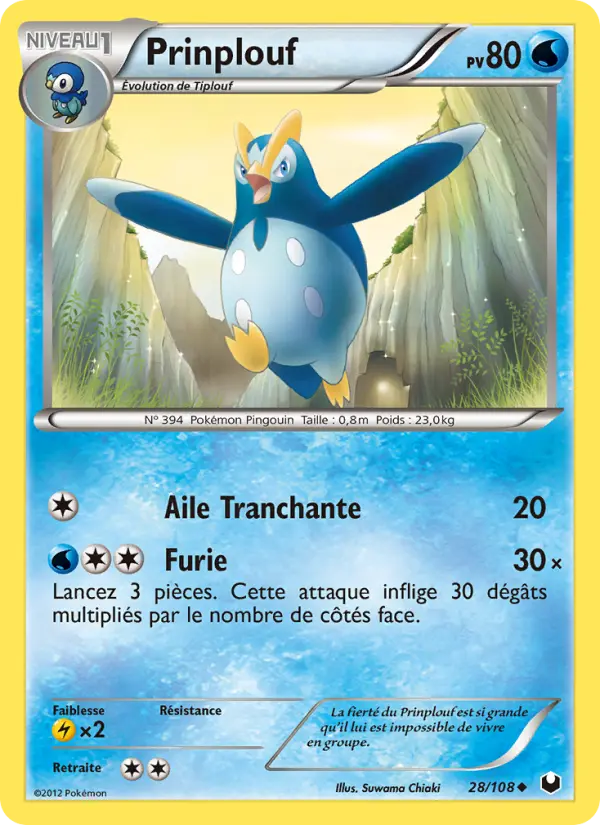 Carte Pokémon Prinplouf #28 — Explorateurs Obscurs
