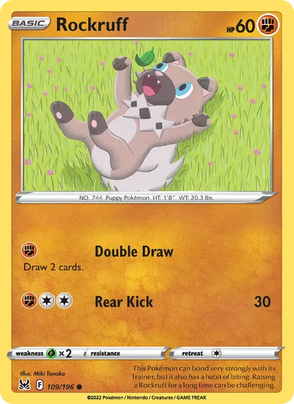 Rockruff #109 — Lost Origin