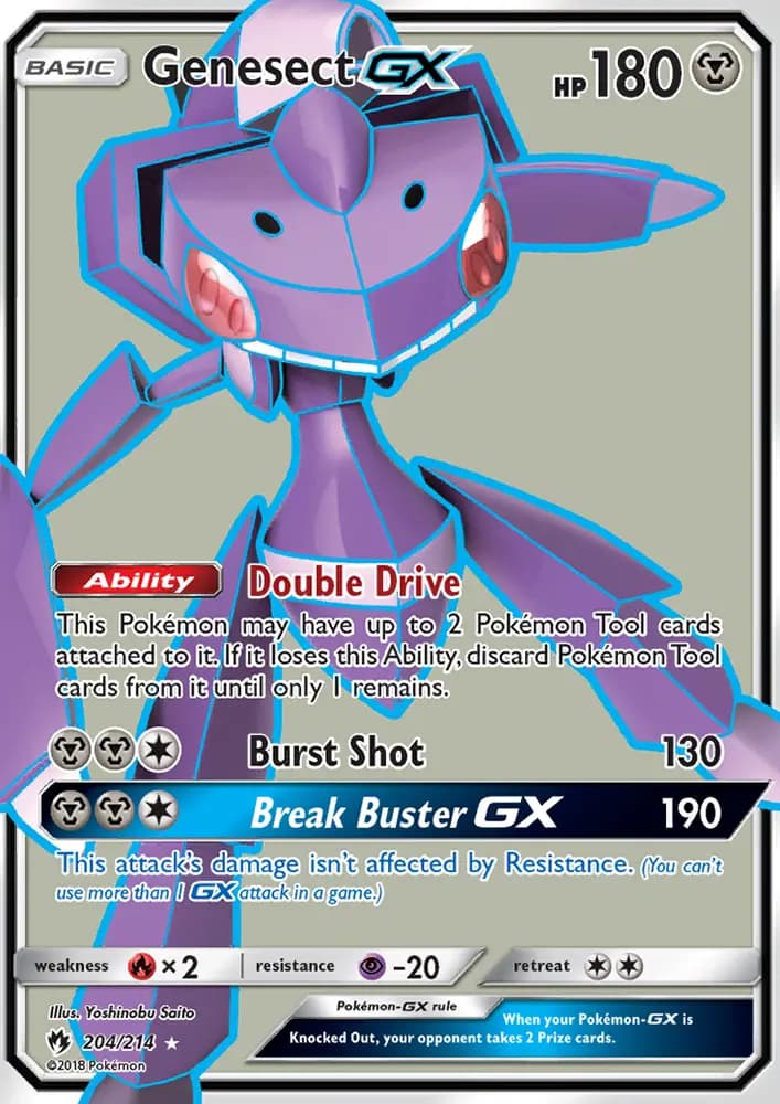 Genesect GX #204 — Lost Thunder