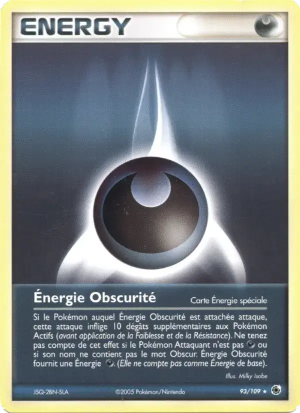 Carte Pokémon Énergie Obscurité #93 — Rubis & Saphir