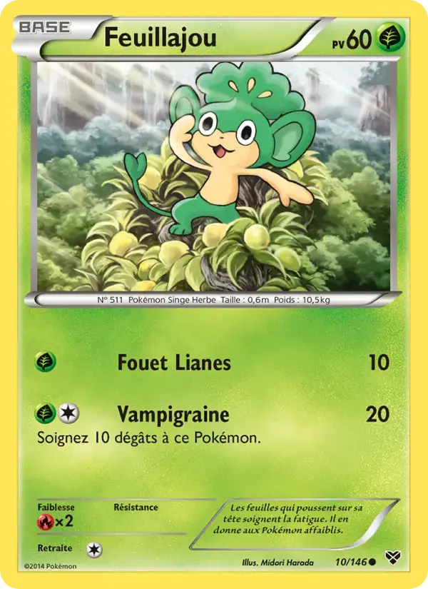 Carte Pokémon Feuillajou #10 — XY