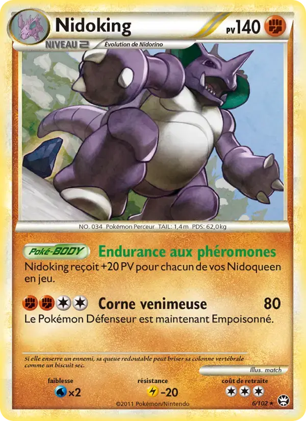 Carte Pokémon Nidoking #6 — Triomphe