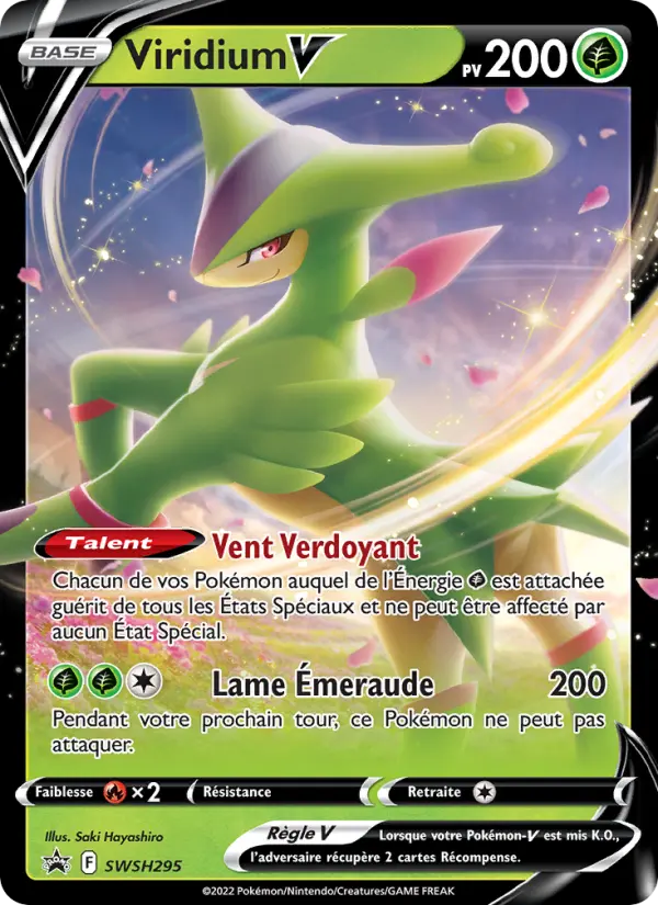 Carte Pokémon Viridium V #SWSH295 — Promos Épée et Bouclier